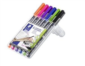 Staedtler marker Lumocolor Perm 0,6 mm sortirano (6)